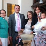 Revd. Viv Randles celebrating baptism at Hounslow United Reformed Church